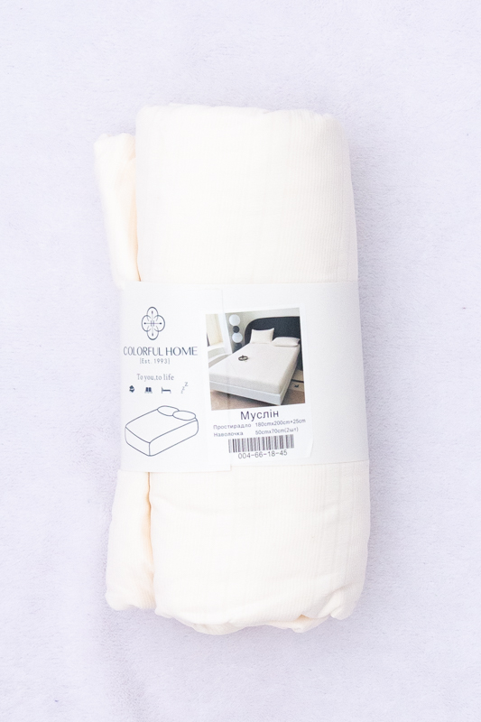 Простирадло на резинці + 2 наволочки